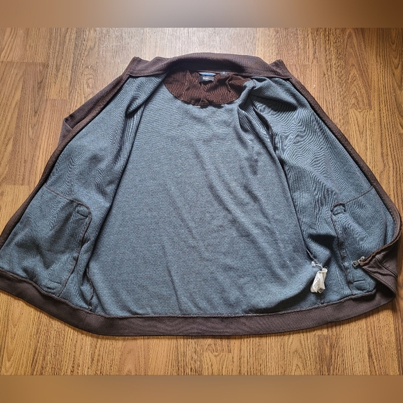 Hugo Boss Men’s XL Brown Zip Up Turtleneck Sweater Knit Pullover B22 - Picture 7 of 10